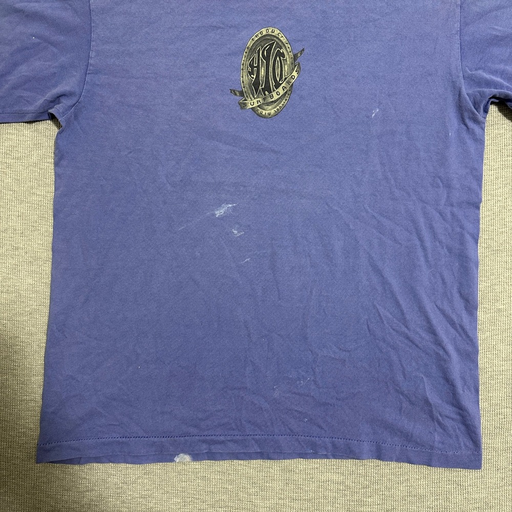 Vintage Hawaiian Island Creations HIC Surfboards T Shirt Purple Mens Large USA - Picture 9 of 16